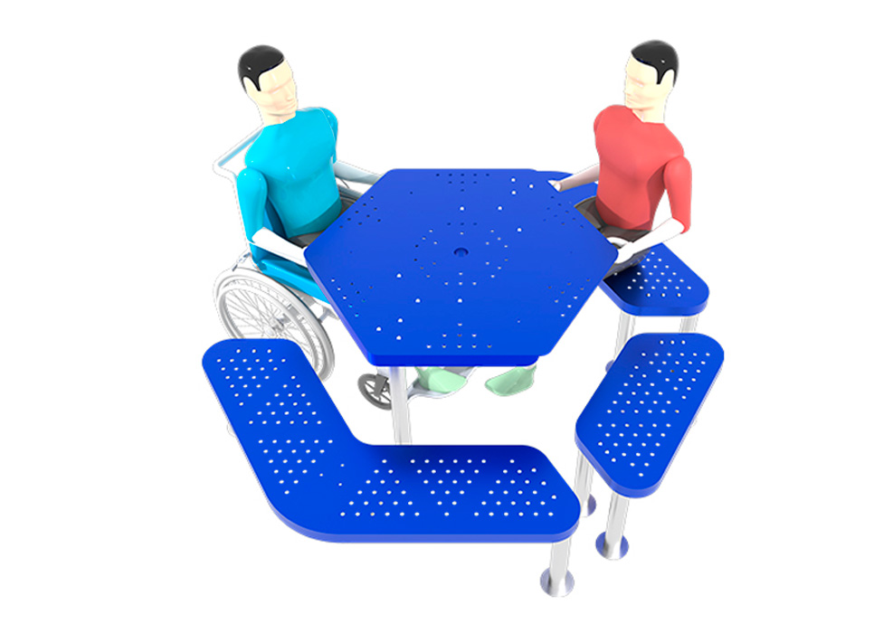 Mesa de Picnic (MPMP-1). logo jumbo ecológico.